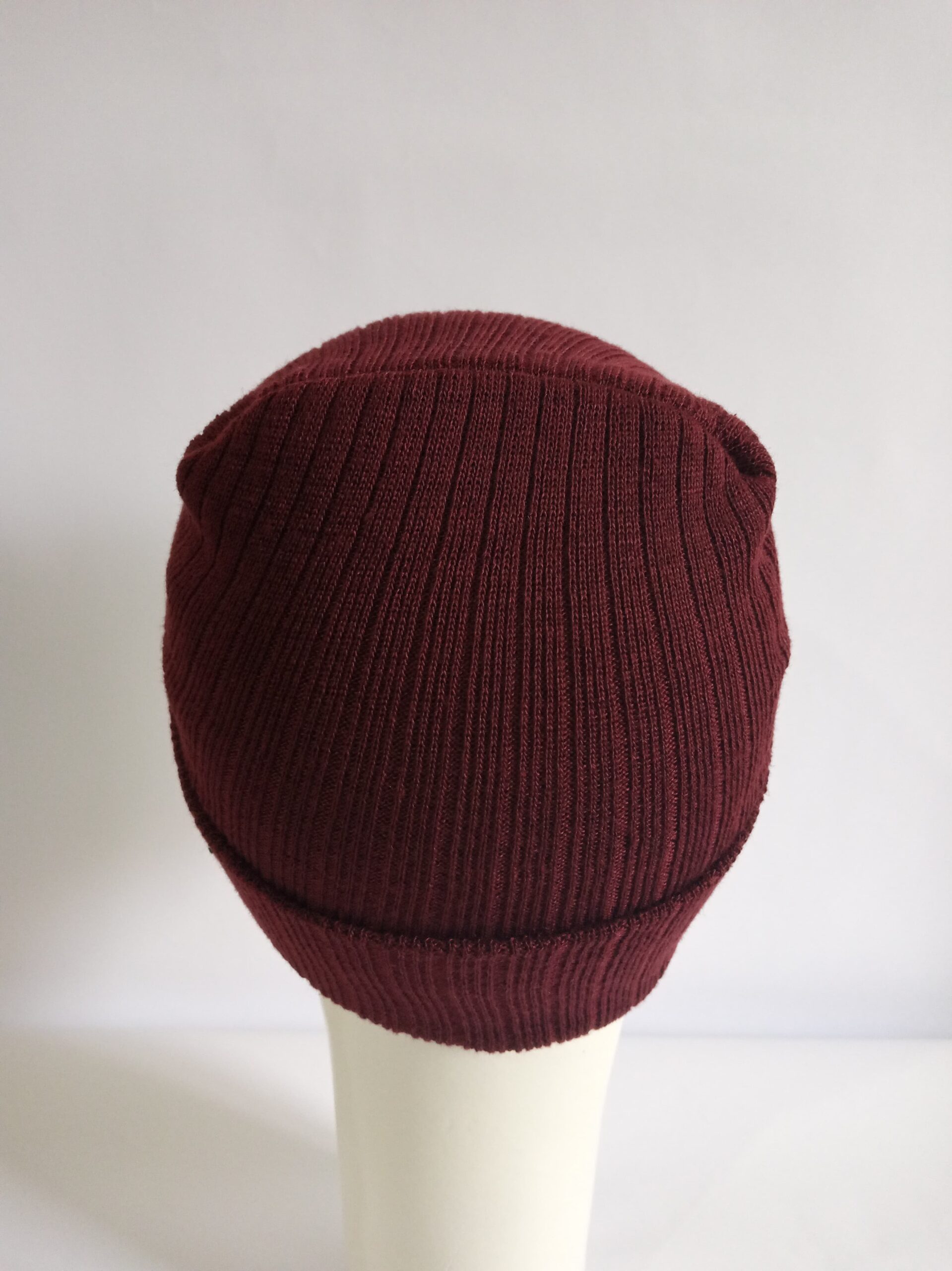 Maroon Beanie Cap - Unisex - Image 5