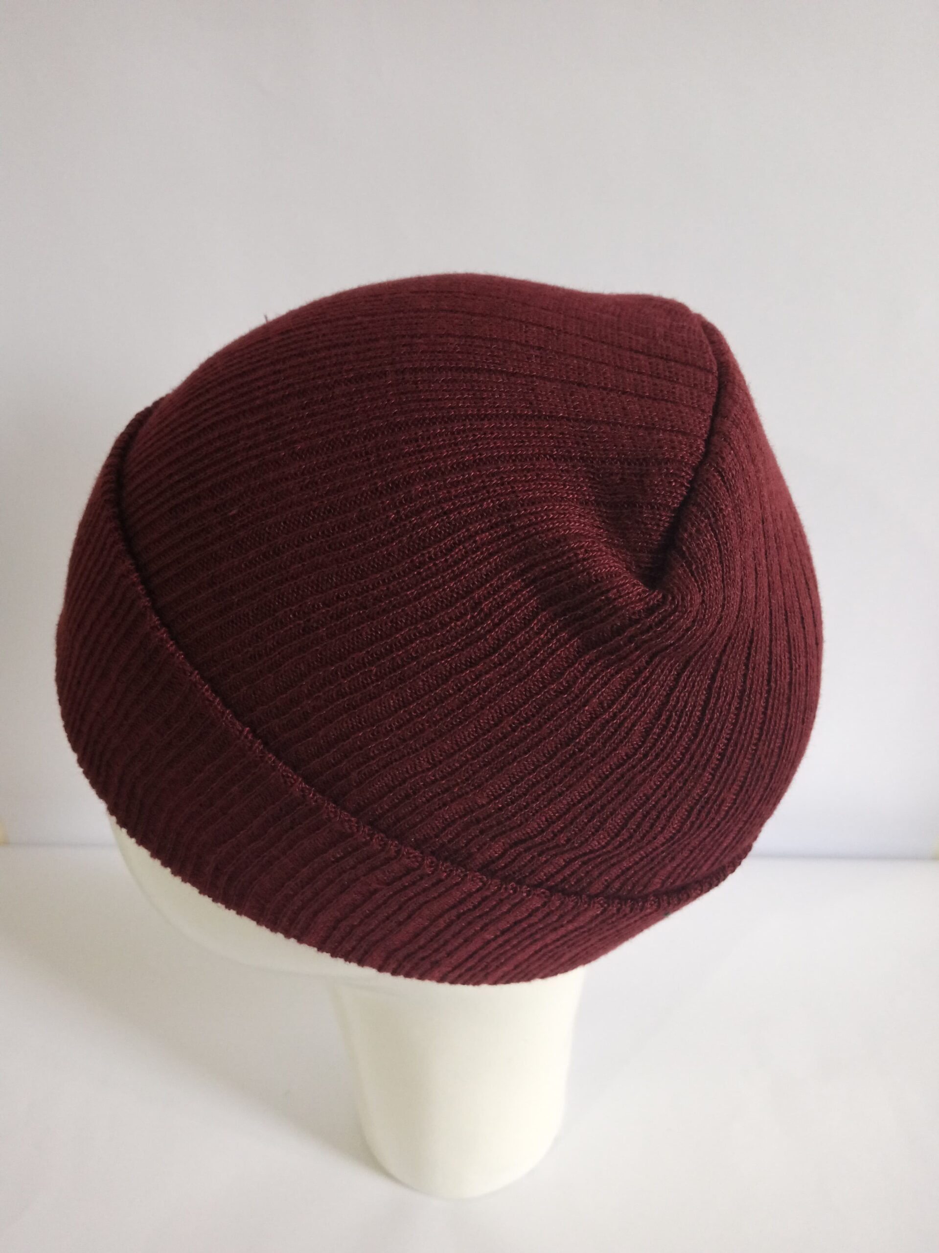 Maroon Beanie Cap - Unisex - Image 4