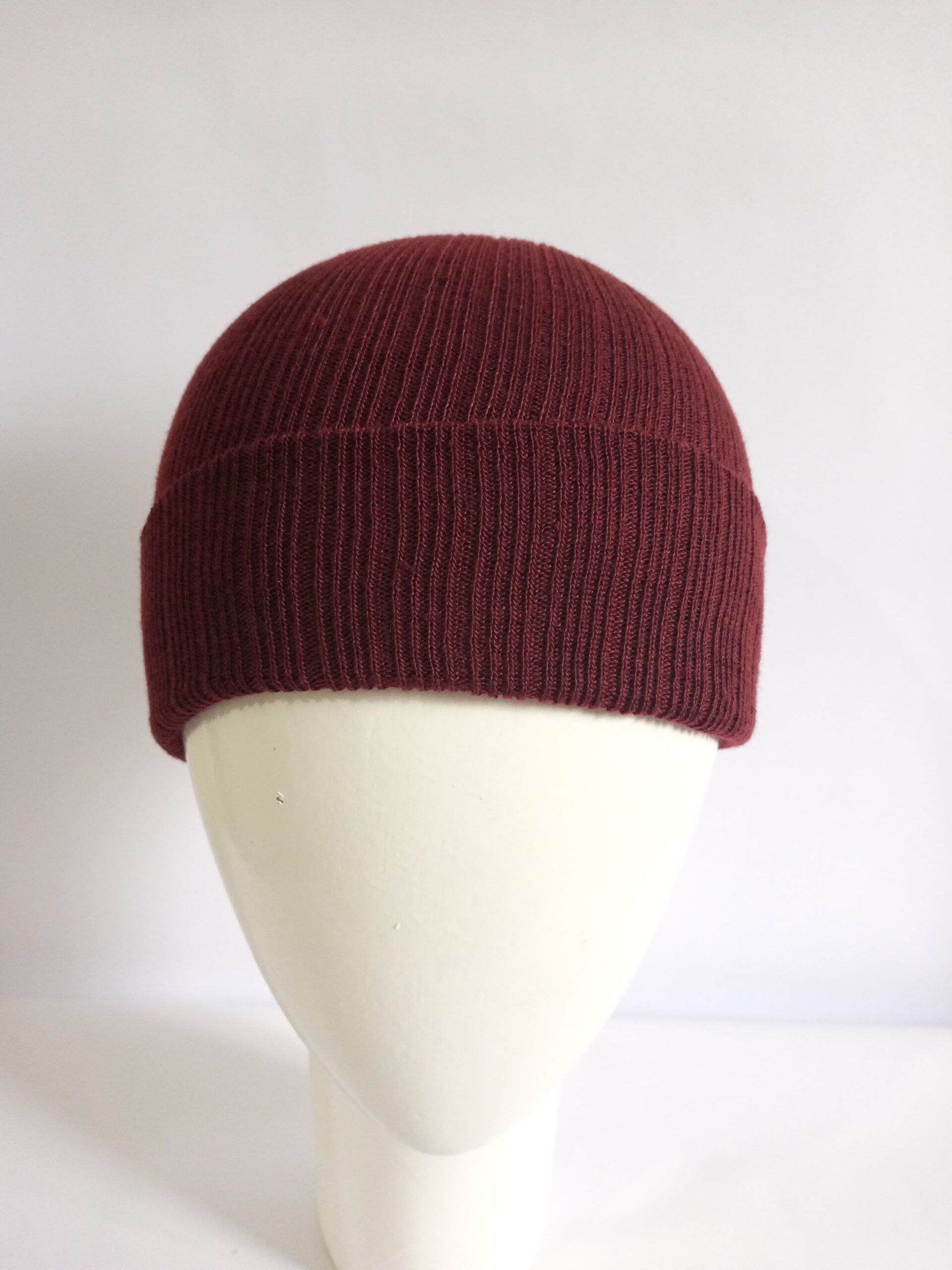 Maroon Beanie Cap - Unisex - Image 3