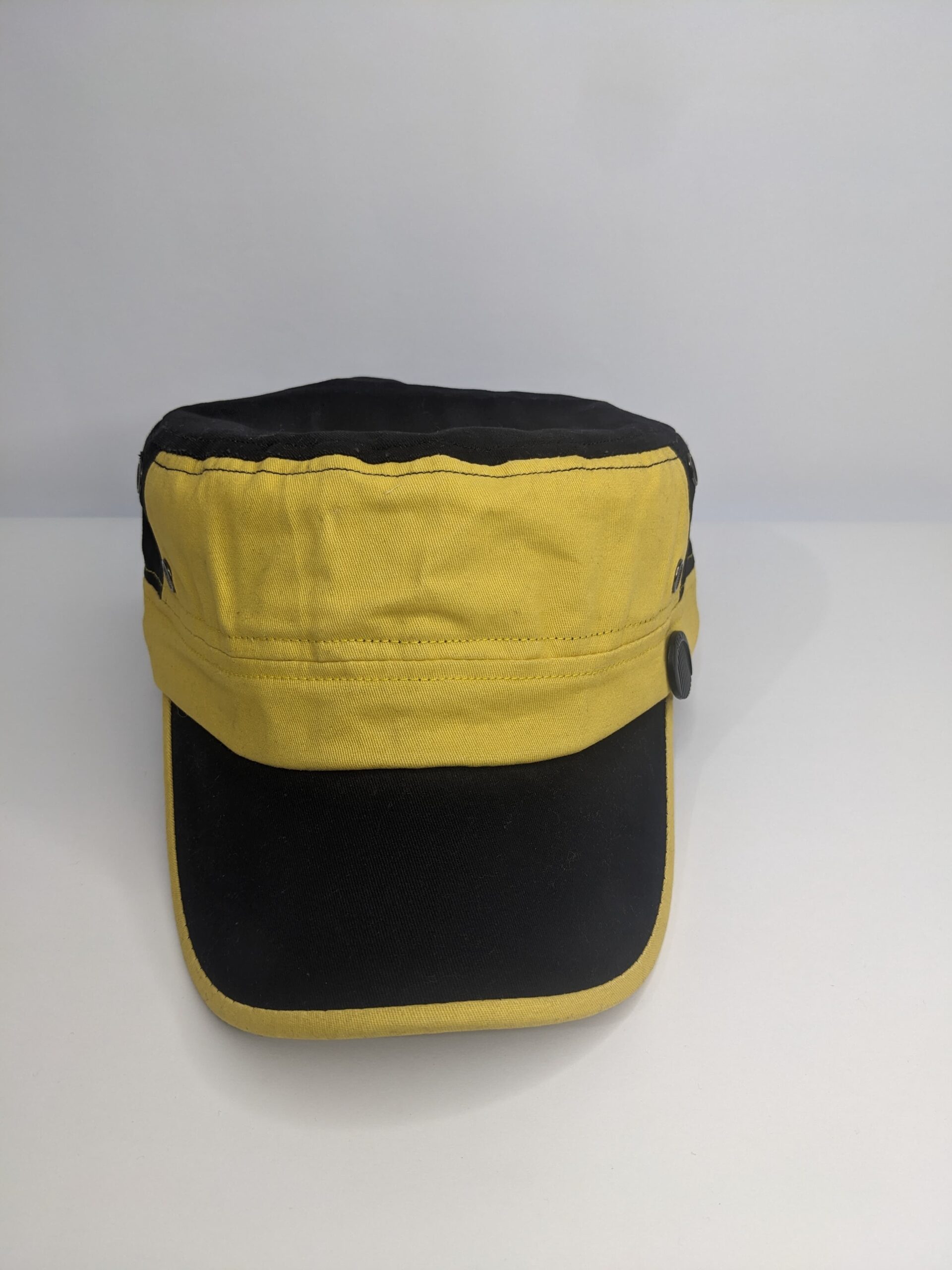 Retro Yellow & Black Snapback Cap