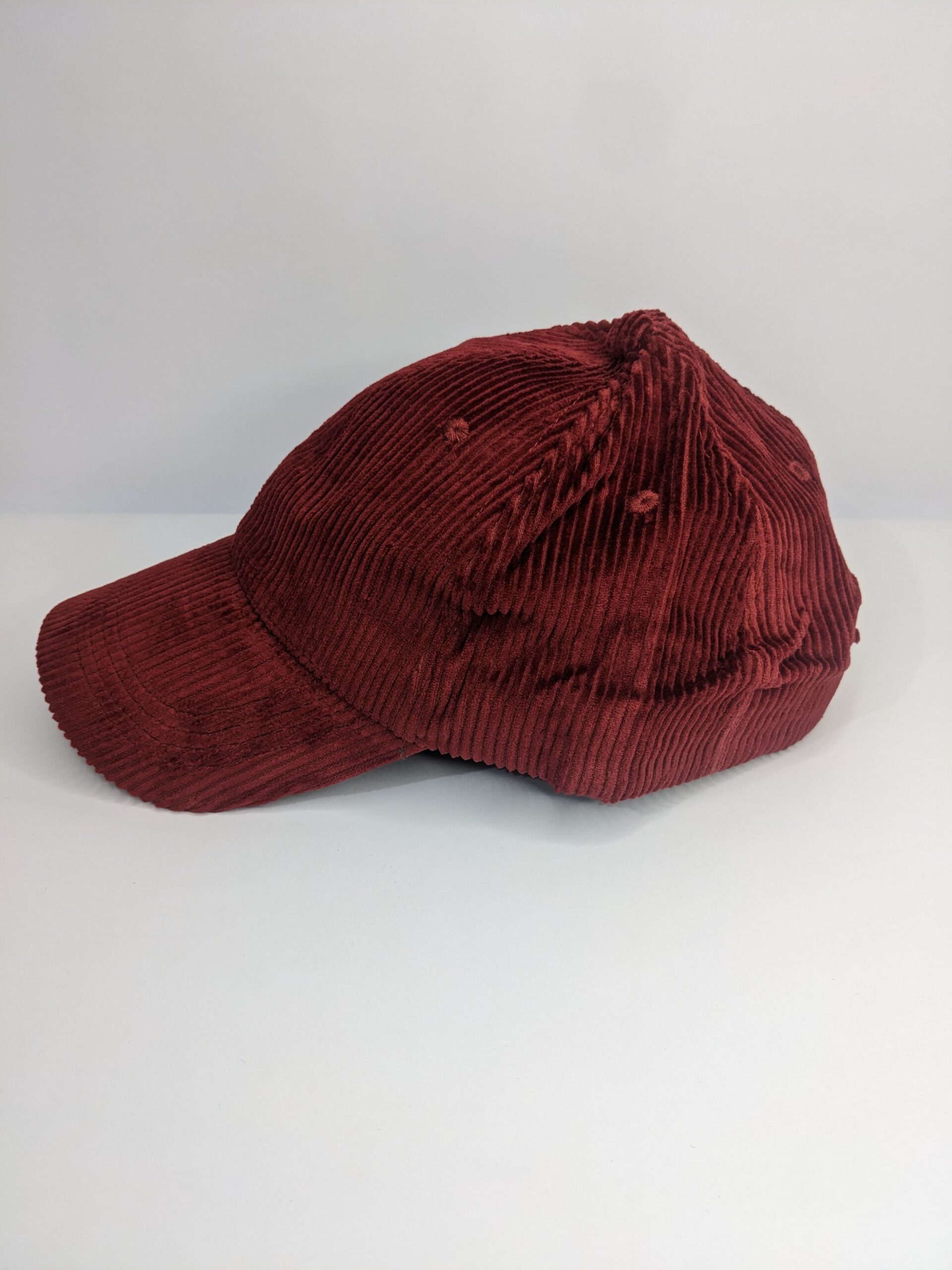 Baseball Cap - Corduroy Burgundy - Image 4