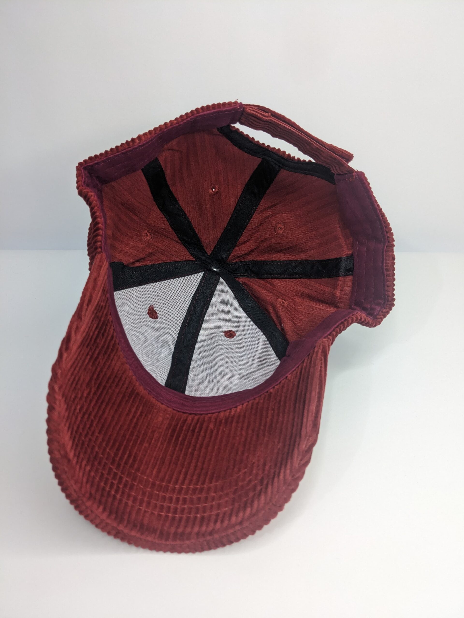 Baseball Cap - Corduroy Burgundy - Image 3